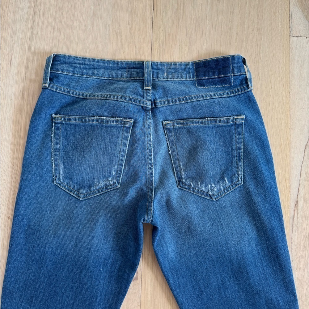 AMO Jane Old School Jeans Flare Wide Leg Y2K Medium Wash Size 26 NWOT - Picture 3 of 7